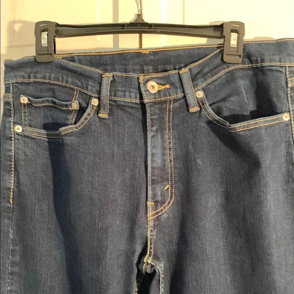 Levi's 514 34 x 34 Straight Leg Dark Wash Classic Fit Jeans EUC